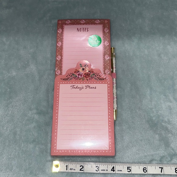 Clementine Pink Floral Notepad Set - Picture 4 of 10